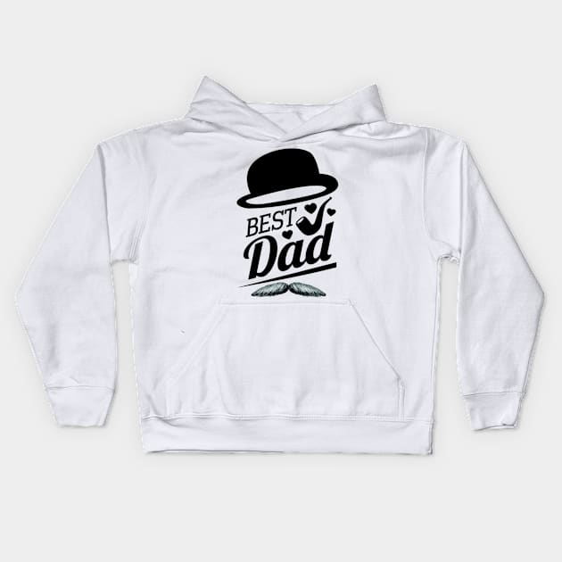 father day Kids Hoodie by The Pharaohs